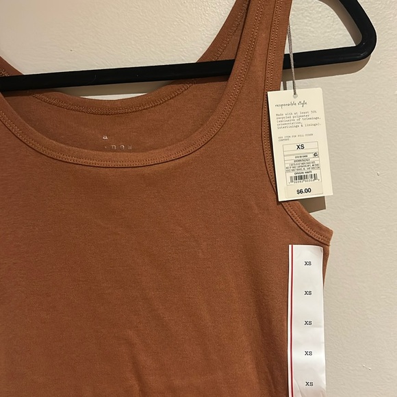 NWT Classic Brown Tank Top - A New Day - Picture 3 of 6